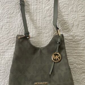 Michael Kors Joan sm handbag.  Suede front.  Like new.